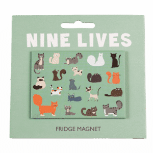 Nine Lives Fridge Magnet