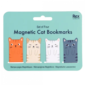 Magnetic Cat Bookmarks (Set of 4)