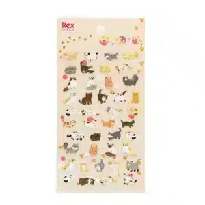 3-D Cat Stickers