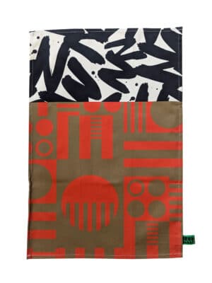 Irregular Sleep Pattern Tea Towel - Marmalade