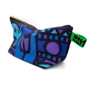 Irregular Sleep Pattern Geometric Wash Bag - Celeste