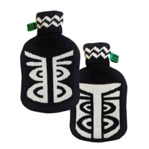 Irregular Sleep Pattern Hot Water Bottle - Monochrome