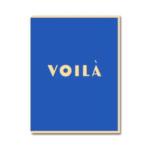 Voilà Greetings Card