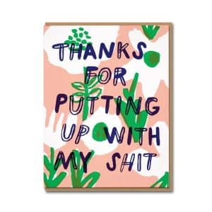 Putting Up Greetings Card