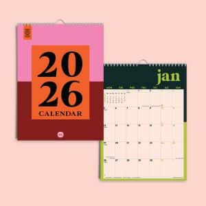 Bold Block 2026 Calendar