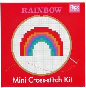 Mini Cross Stitch Rainbow Kit